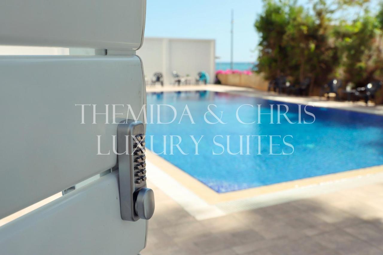 Beachfront Skyline Retreat 1Br Pool Central 拉纳卡 外观 照片